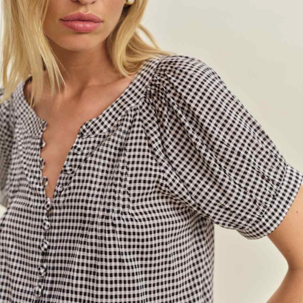Reformation Calia Top Remy Check - Picture 3 of 6